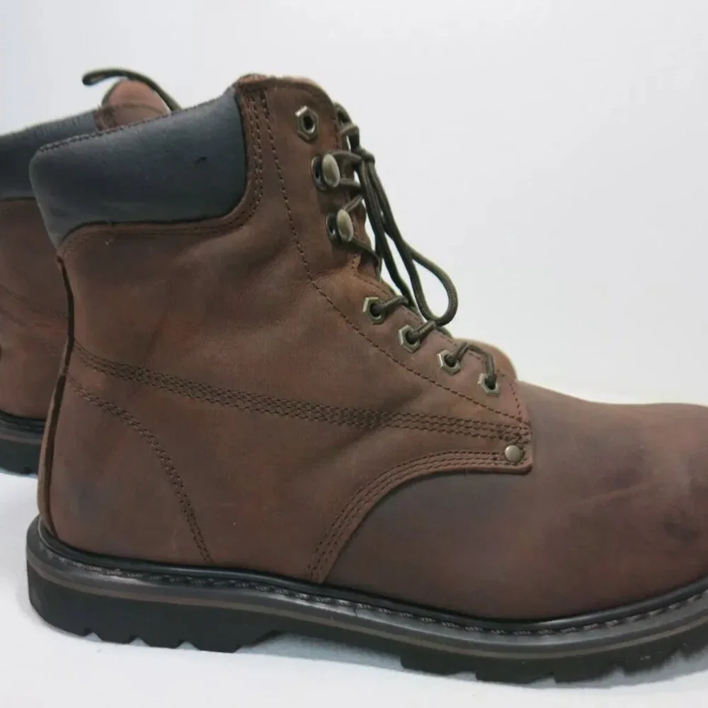 Everboots Steel Toe Nubuck Leather Boots Shoes Men's Dress Stiefel Bottes Sz 13